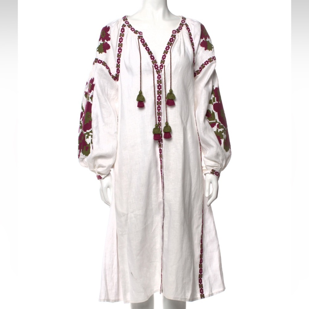 March 11 Midi Embroidered Dress